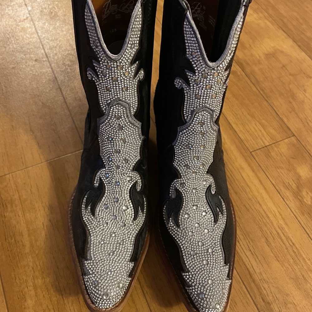 Dan Post Black and Silver Ankle Boots